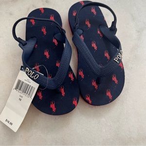 POLO Navy Flip Flops (size 10)